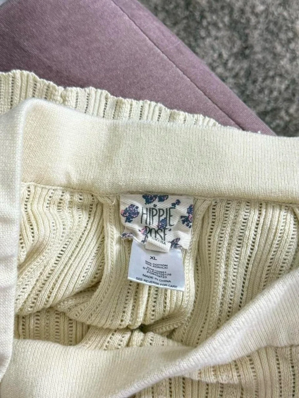Dainty boho fairy butter‎ yellow knit pleated mini skirt